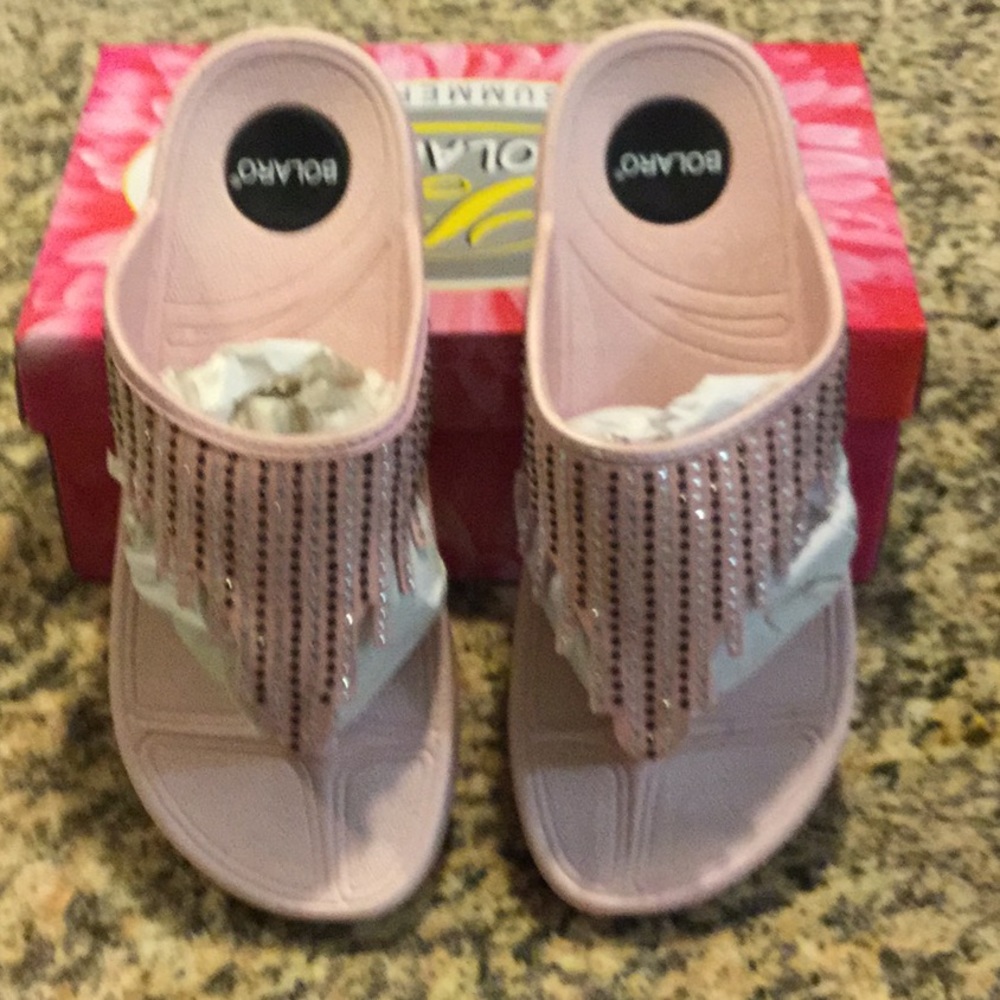 Bolaro rhinestone flip flop